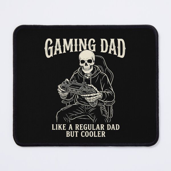 Item preview, Gaming Dad Like A Regular Dad But Cooler Gothic Skeleton Gamer – Video Game Gift designed and sold by printedartgoods.