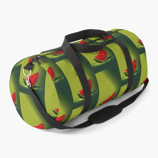 Item preview, Minimalist Watermelon Slice on Green Background designed and sold by Piotrek0001.