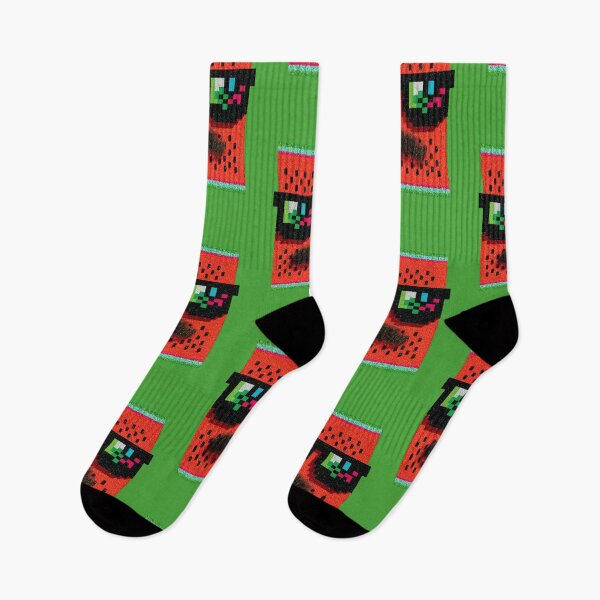 Item preview, Pixel Art Mustache Watermelon Face Design designed and sold by Piotrek0001.