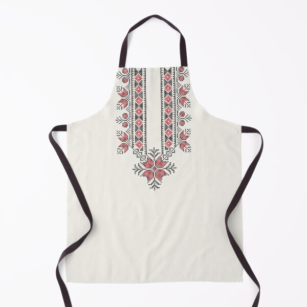 Item preview, Palestinian Tatreez Traditional Embroidery Pattern Design blk-red designed and sold by Hurriyyatee.