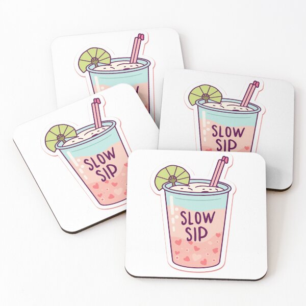 Item preview, Slow Sip Sticker designed and sold by Studio 31.