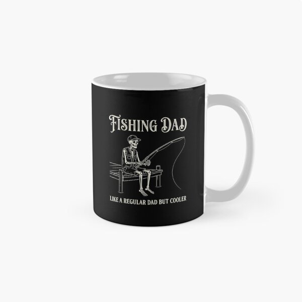 Item preview, Fishing Dad Like A Regular Dad But Cooler Gothic Skeleton Fishing – Angler Gift designed and sold by printedartgoods.