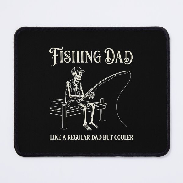 Item preview, Fishing Dad Like A Regular Dad But Cooler Gothic Skeleton Fishing – Angler Gift designed and sold by printedartgoods.