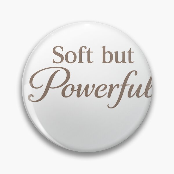 Item preview, Soft But Powerful Typography Quote Minimal Feminine Aesthetic designed and sold by DreamelleStudio.