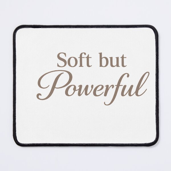Item preview, Soft But Powerful Typography Quote Minimal Feminine Aesthetic designed and sold by DreamelleStudio.