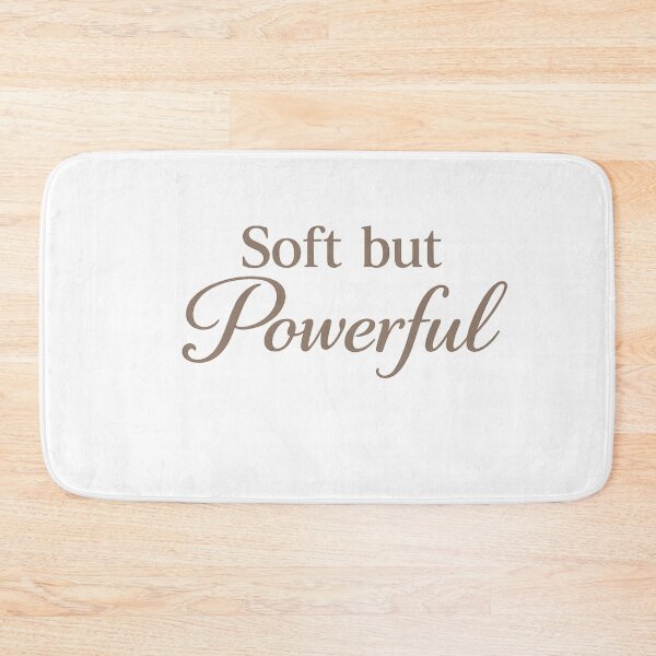Item preview, Soft But Powerful Typography Quote Minimal Feminine Aesthetic designed and sold by DreamelleStudio.