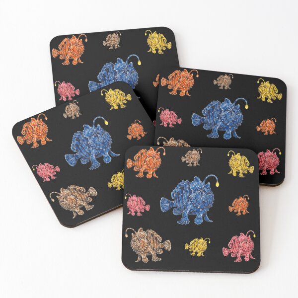 Item preview, Grumpy Deep Sea Frogfish - Colorful Marine Life Collection designed and sold by Wennebabs.
