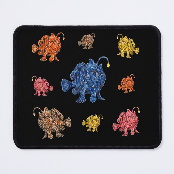 Item preview, Grumpy Deep Sea Frogfish - Colorful Marine Life Collection designed and sold by Wennebabs.