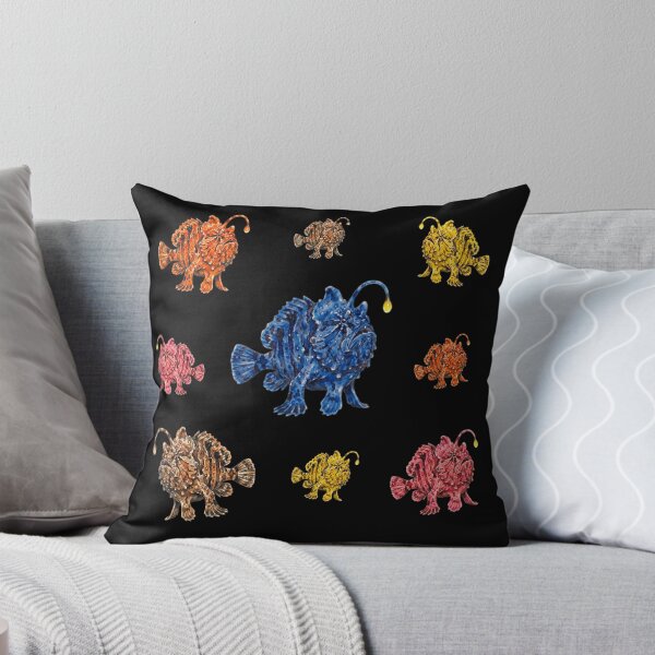 Item preview, Grumpy Deep Sea Frogfish - Colorful Marine Life Collection designed and sold by Wennebabs.