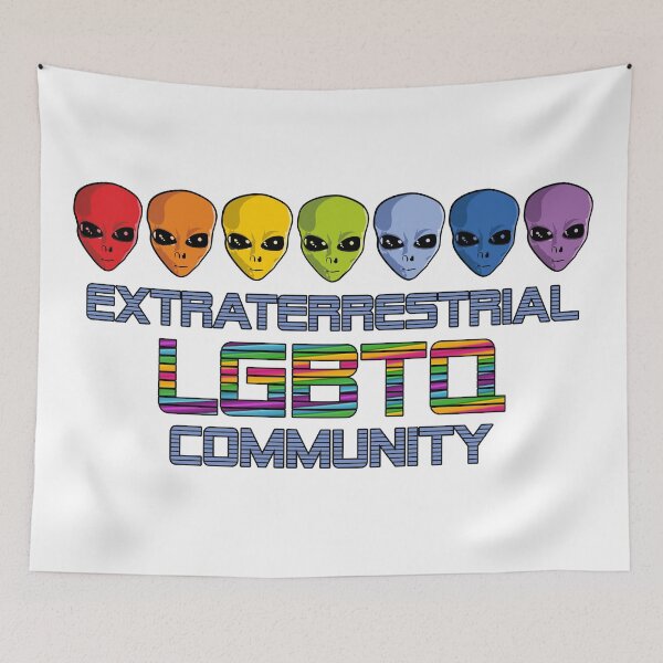Item preview, Extraterrestrial LGBT Community designed and sold by MagicEyesOnly.