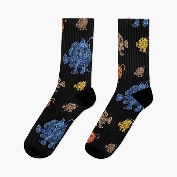 Item preview, Grumpy Deep Sea Frogfish - Colorful Marine Life Collection designed and sold by Wennebabs.