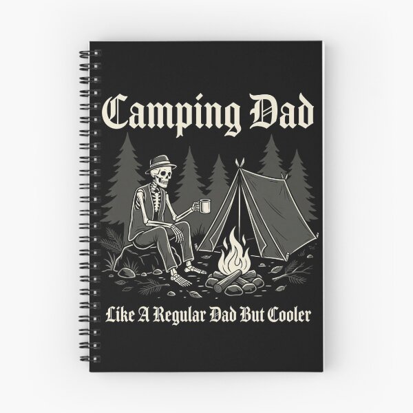 Item preview, Camping Dad Like A Regular Dad But Cooler Gothic Skeleton Camp Shirt – Outdoor Gift designed and sold by printedartgoods.