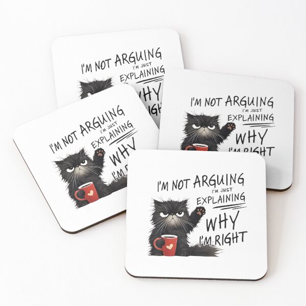 Item preview, I'm Not Arguing I'm Just Explaining Why I'm Right Funny Cat designed and sold by hqmofoo35.