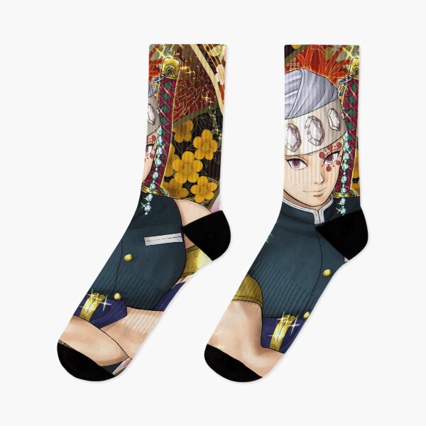 Item preview, Tengen Uzui Demon Slayer Floral Gold Portrait designed and sold by SuperTeamCanada.