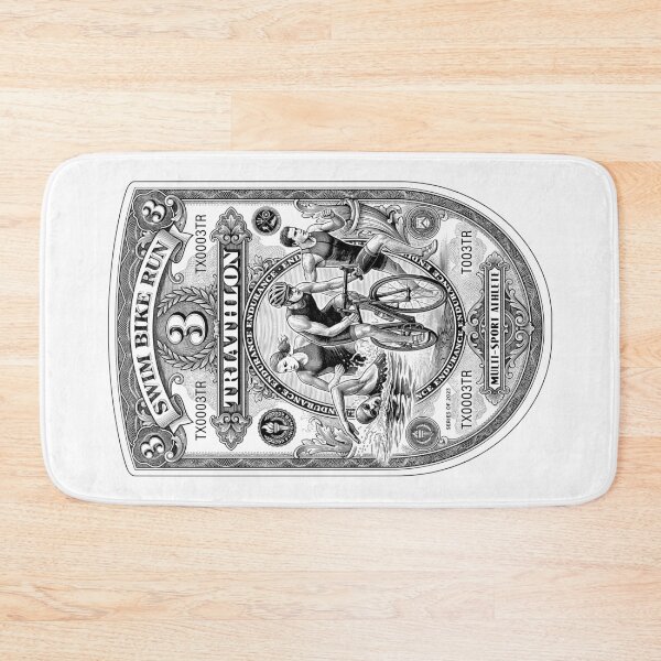 Item preview, Triathlon Triathlete Swim Bike Run Funny Vintage Banknote designed and sold by GrandeDuc.