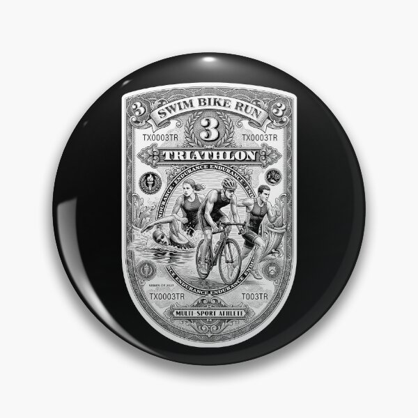 Item preview, Triathlon Triathlete Swim Bike Run Funny Vintage Banknote designed and sold by GrandeDuc.
