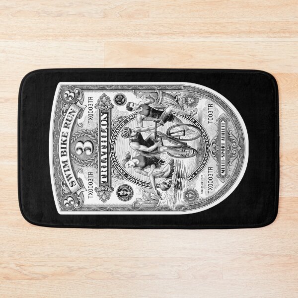 Item preview, Triathlon Triathlete Swim Bike Run Funny Vintage Banknote designed and sold by GrandeDuc.