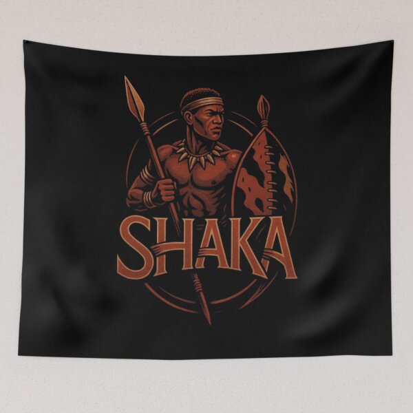 Item preview, Shaka Zulu Warrior Design, Zulu King Shirt, African Warrior, Tribal Battle, Spear Shield Fighter, South African History, Zulu Nation, Warrior Culture Art designed and sold by Typologystudios.