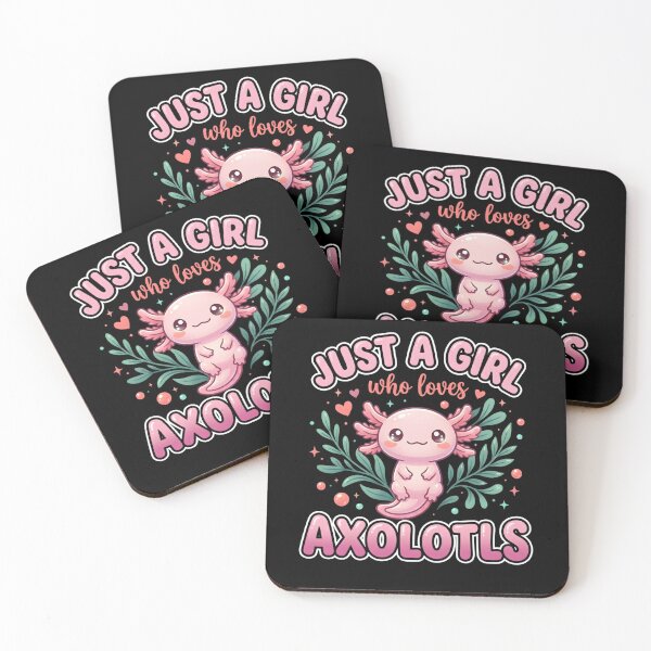 Item preview, Just a Girl Who Loves Axolotls – Cute Axolotl Lover Gift designed and sold by THREE LITTLE BEANS.