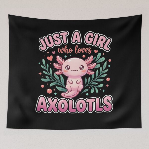 Item preview, Just a Girl Who Loves Axolotls – Cute Axolotl Lover Gift designed and sold by THREE LITTLE BEANS.