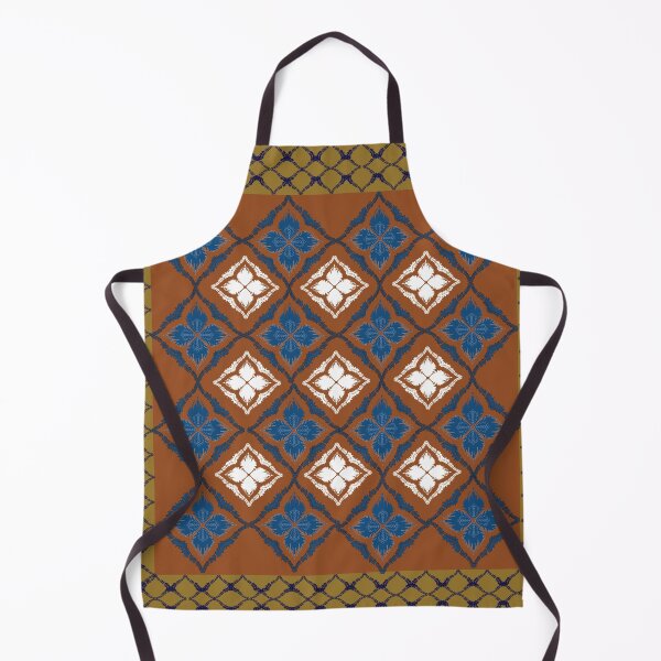 Item preview, Vibrant textile pattern with geometric Native American feather motifs and stripes. designed and sold by AdesignbyG.
