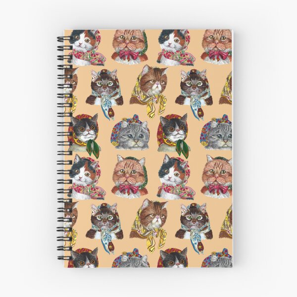 Aperçu de l'œuvre Motifs de chats fantaisistes portant des écharpes douillettes créée et vendue par ReaDillo.