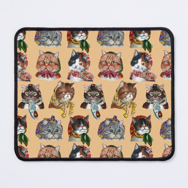 Item preview, Estampado de gatos caprichosos con bufandas acogedoras designed and sold by ReaDillo.