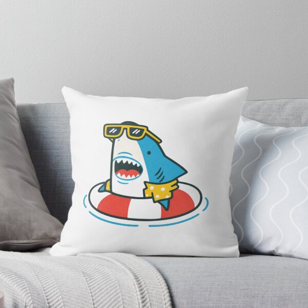 Item preview, Shark in Life Ring with Sunglasses designed and sold by HBDStudio.