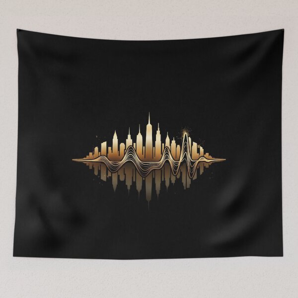Item preview,  Berlin Skyline Soundwave – Modern City Audio Art Design designed and sold by THREE LITTLE BEANS.