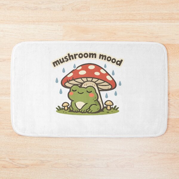 Item preview, Current Status: Mushroom Mood | Aesthetic Frog & Rain Cottagecore designed and sold by Naviora.
