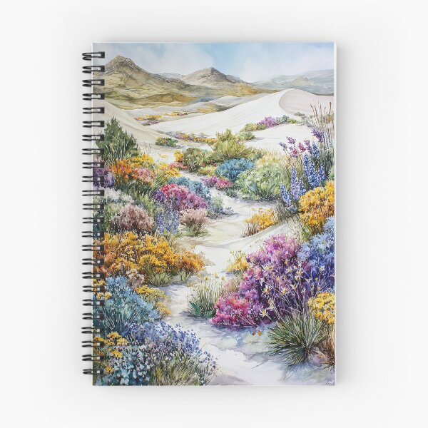 Item preview, Desert Super Bloom — Colorful Wildflower Landscape Watercolor Wall Art designed and sold by EG Creativity Art.