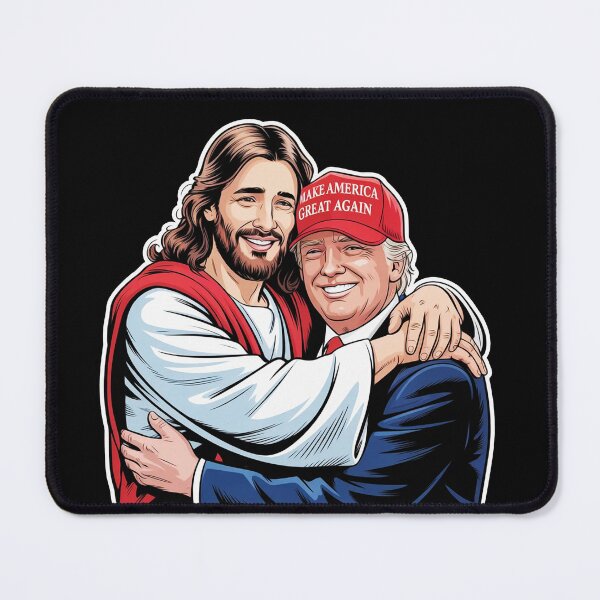 Item preview, Jesus Hugging Trump Make America Great Again designed and sold by plushism.