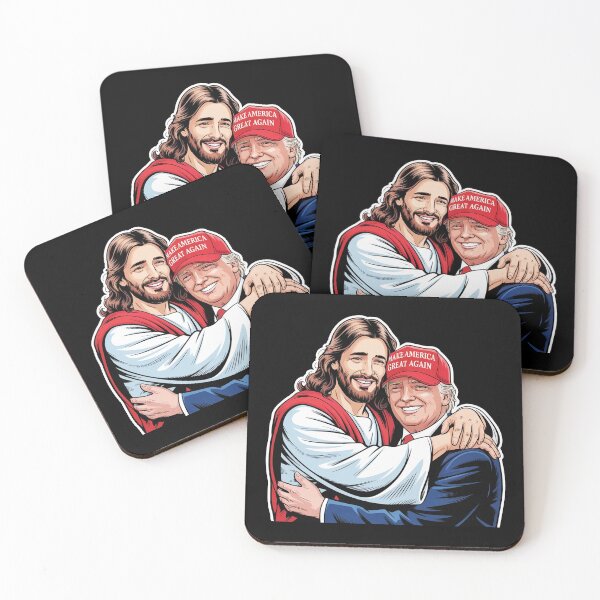 Item preview, Jesus Hugging Trump Make America Great Again designed and sold by plushism.