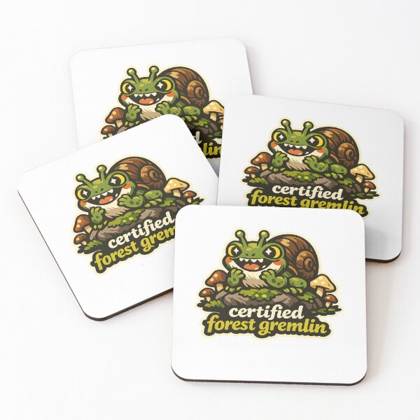 Item preview, "Certified Forest Gremlin" | Aesthetic Snail Frog & Mushroom Core designed and sold by Naviora.