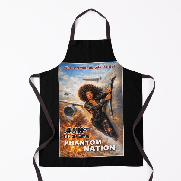 Item preview, Afro Spy Woman Phantom Nation - Retro Action Movie designed and sold by FilMate.