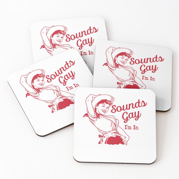 Item preview, Sounds Gay I'm In Vintage Lesbian Cowgirl Howdy Pride Western Graphic designed and sold by alber-garnell.