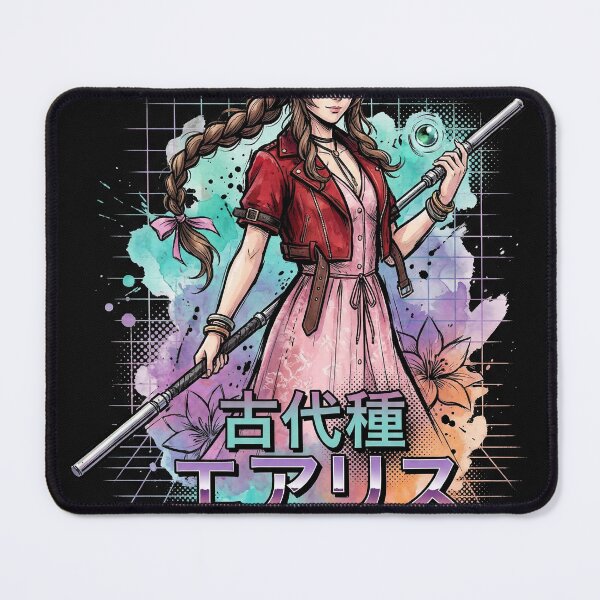 Item preview, Final Fantasy VII Aerith Gainsborough Pink Dress Flower Girl Design designed and sold by Senpaiwaves.
