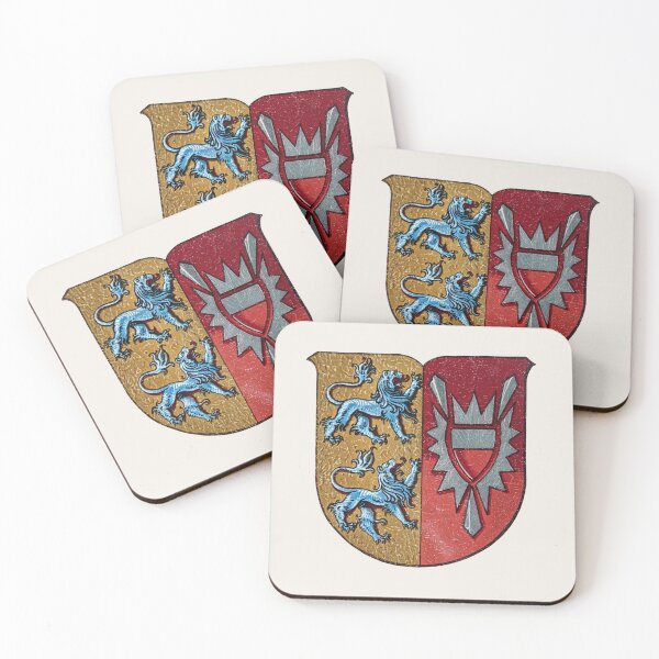 Item preview, Coat of Arms of Schleswig Holstein Lions and Nettle Leaf Prussian Province designed and sold by BestVarieties.