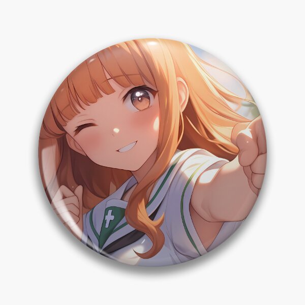 Item preview, Saori Takebe Girls Und Panzer Playful Wink School Uniform Energy designed and sold by SuperTeamCanada.