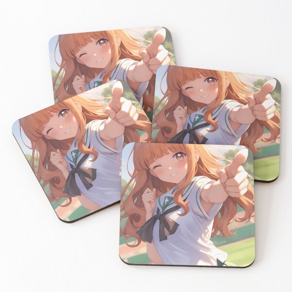 Item preview, Saori Takebe Girls Und Panzer Playful Wink School Uniform Energy designed and sold by SuperTeamCanada.