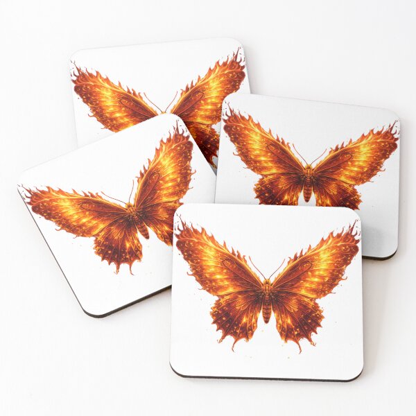 Item preview, Reborn From Ashes Fire Butterfly – Phoenix Aesthetic Flame Wings designed and sold by DreamelleStudio.