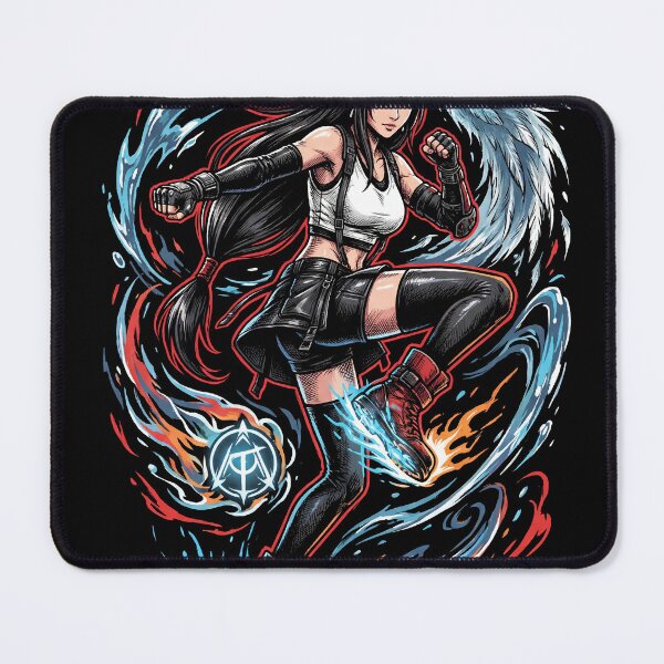 Item preview, Final Fantasy 7 Tifa Lockhart Seventh Heaven Bartender Iconic Design designed and sold by Senpaiwaves.