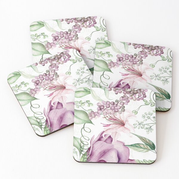 Item preview, Midnight Lily & Wild Berry Botanical designed and sold by MarykeArt.