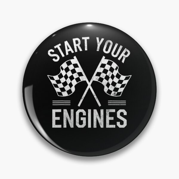 Item preview, Start Your Engines Vintage Race Car Checkered Flag Racing Graphic designed and sold by alber-garnell.
