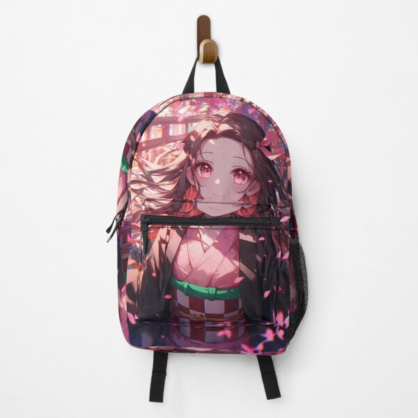 Item preview, Nezuko Kamado Demon Slayer Cherry Blossom Smile Soft Glow designed and sold by SuperTeamCanada.