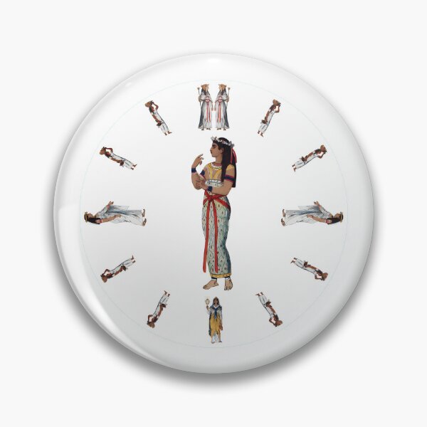 Item preview, Clock P001 Egyptian Ancient Times 13 Queen A designed and sold by TreesOn.