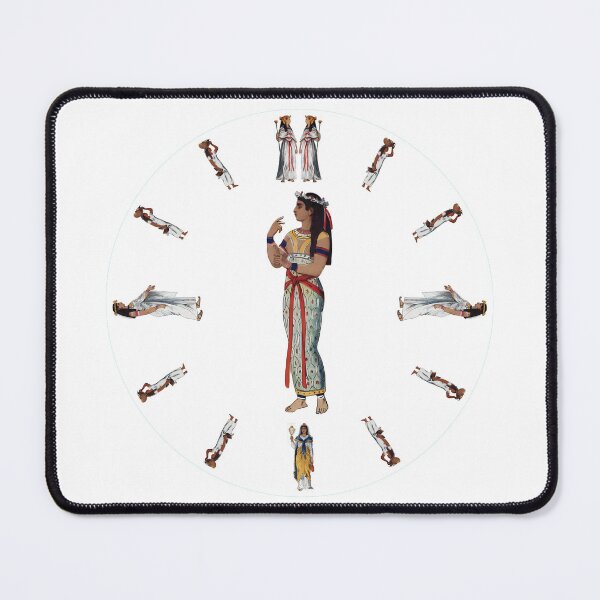 Item preview, Clock P001 Egyptian Ancient Times 13 Queen A designed and sold by TreesOn.