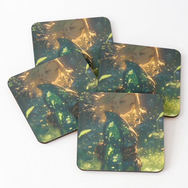 Item preview, Shiemi Moriyama Blue Exorcist Forest Sunlight Green Kimono Peaceful designed and sold by SuperTeamCanada.
