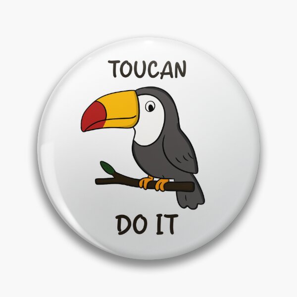 Artikelvorschau, Toucan Do It – Funny Toucan Pun Cute Motivational Bird Design entworfen und verkauft von klebtgut.