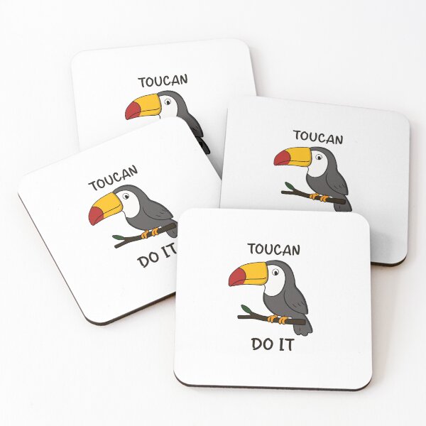 Item preview, Toucan Do It – Funny Toucan Pun Cute Motivational Bird Design designed and sold by klebtgut.